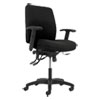 Network Mid-Back Task Chair, Supports Up to 250 lb, 18.3" to 22.8" Seat Height, Black