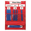 Counting and Place Value Pocket Chart with Cards Straws 13 x 17 3 4