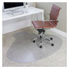 EverLife Chair Mats for Medium Pile Carpet, Contour,  66 x 60, Clear
