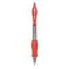 G2 Premium Gel Pen Convenience Pack, Retractable, Extra-Fine 0.38 mm, Red Ink, Smoke/Red Barrel