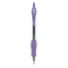 G2 Premium Gel Pen, Retractable, Extra-Fine 0.5 mm, Purple Ink, Smoke/Purple Barrel, Dozen
