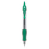 G2 Premium Gel Pen, Retractable, Extra-Fine 0.5 mm, Green Ink, Smoke/Green Barrel, Dozen