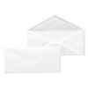 Open-Side Business Envelope, #10, Monarch Flap, Gummed Closure, 4.13 x 9.5, White, 500/Box