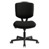 Volt Series Leather Task Chair with Synchro-Tilt, Supports Up to 250 lb, 18" to 22.25" Seat Height, Black