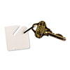 Numbered Slotted Rack Key Tags Plastic 1 1 2 x 1 1 2 White 20 Pack