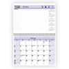 QuickNotes Desk/Wall Calendar, 3-Hole Punched, 11 x 8, White/Blue/Yellow Sheets, 12-Month (Jan to Dec): 2023