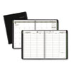 Recycled Weekly Vertical-Column Format Appointment Book, 11 x 8.25, Black Cover, 12-Month (Jan to Dec): 2023