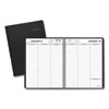 Weekly Planner Ruled for Open Scheduling, 8.75 x 6.75, Black Cover, 12-Month (Jan to Dec): 2024