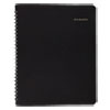 Weekly/Monthly Appointment Book, 8.75 x 7, Black Cover, 12-Month (Jan to Dec): 2022