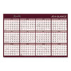 Reversible Horizontal Erasable Wall Planner, 48 x 32, Assorted Sheet Colors, 12-Month (Jan to Dec): 2024
