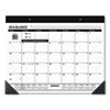 Monthly Refillable Desk Pad, 22 x 17, White Sheets, Black Binding, Black Corners, 12-Month (Jan to Dec): 2023