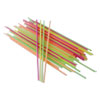 Neon Sip Sticks, 5.5" Polypropylene, Assorted, 1,000/Pack