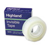Invisible Permanent Mending Tape, 3/4" x 1296", 1" Core, Clear