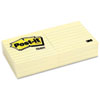 Original Notes, 3 x 3, Lined, Canary Yellow, 6 100-Sheet Pads/Pack