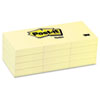 Original Notes, 1-1/2 x 2, Canary Yellow, 12 100-Sheet Pads/Pack