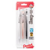 Sharp Mechanical Pencil, 0.7 mm, HB (#2), Black Lead, Assorted Barrel Colors, 3/Pack
