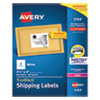 Shipping Labels w/ TrueBlock Technology, Laser Printers, 3.33 x 4, White, 6/Sheet, 100 Sheets/Box