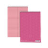 Prism Steno Pads, Gregg Rule, Pink Cover, 80 Pink 6 x 9 Sheets, 4/Pack