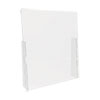 Counter Top Barrier with Full Shield, 31.75" x 6" x 36", Polycarbonate, Clear, 2/Carton