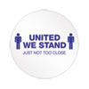 Personal Spacing Discs, United We Stand, 20" dia, White/Blue, 50/Carton
