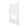 Mounting Safety Barrier with Pass Thru, 31.5" x 38", Polycarbonate, Clear, 2/Carton