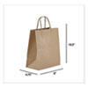Kraft Paper Bags, Tempo, 8 x 4.75 x 10.5, Natural, 250/Carton