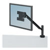 Designer Suites Flat Panel Monitor Arm, 180 Degree Rotation, 45 Degree Tilt, 360 Degree Pan, Black, Supports 20 lb