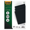 Futura Presentation Covers for Binding Systems, Opaque Black, 11.25 x 8.75, Unpunched, 25/Pack