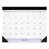 Desk Pad, 24 x 19, White Sheets, Black Binding, Black Corners, 12-Month (Jan to Dec): 2023