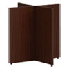 Mod X-Base for 48" Table Tops, 30w x 30d x 28h, Traditional Mahogany