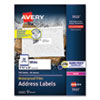 Waterproof Address Labels with TrueBlock and Sure Feed, Laser Printers, 1.33 x 4, White, 14/Sheet, 50 Sheets/Pack