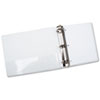 NSN3848673 - D-Ring View Binder, Clear Overlay, 2-1/2" Cap, White, GSA 7510013848673 