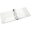 NSN5104866 - 3-Ring Binder, Clear Overlay, 11 x 8-1/2, 3" Capacity, White, GSA 7510015104866 