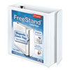 FreeStand Easy Open Locking Slant-D Ring Binder, 3 Rings, 3" Capacity, 11 x 8.5, White