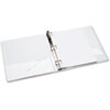 NSN5194381 - 3-Ring Binder, Clear Overlay, 11 x 8-1/2, 1-1/2" Capacity, White, GSA 7510015194381 