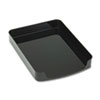 2200 Series Front Loading Desk Tray Single Tier Plastic Letter Black