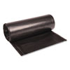 Recycled Low-Density Polyethylene Can Liners, 60 gal, 1.8 mil, 38" x 58", Black, 10 Bags/Roll, 10 Rolls/Carton