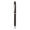 Tech3+ Multi-Color Ballpoint Pen/Stylus, Retractable, Medium 1 mm, Black/Red Ink, Satin Black/Chrome-Plated Accents Barrel