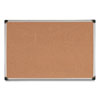 Value Cork Bulletin Board with Aluminum Frame, 48 x 71, Natural