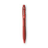 BU3 Ballpoint Pen, Retractable, Bold 1 mm, Red Ink, Red Barrel, Dozen