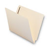 End Tab Fastener Folders with Reinforced Straight Tabs, 14-pt Manila, 2 Fasteners, Letter Size, Manila Exterior, 50/Box