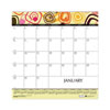 Recycled Geometric Wall Calendar, Geometric Artwork, 12 x 12, White/Multicolor Sheets, 12-Month (Jan to Dec): 2023