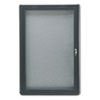 Quartet&reg; Enclosed Indoor Fabric Bulletin Board with Hinged Doors