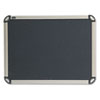 Quartet&reg; Prestige&trade; Euro Style Black Embossed Foam Bulletin Board