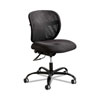 Vue Intensive-Use Mesh Task Chair, Supports Up to 500 lb, 18.5" to 21" Seat Height, Black Vinyl Seat/Back, Black Base