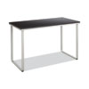 Steel Desk, 47.25" x 24" x 28.75", Black/Silver