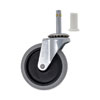 Replacement Bayonet-Stem Swivel Casters, Grip Ring Stem, 4