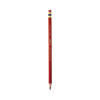 Col-Erase Pencil with Eraser, 0.7 mm, 2B, Carmine Red Lead, Carmine Red Barrel, Dozen