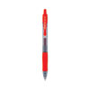 G2 Premium Gel Pen, Retractable, Fine 0.7 mm, Red Ink, Smoke/Red Barrel, Dozen