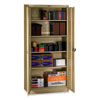 Deluxe Recessed Handle Storage Cabinet, 36w x 24d x 78h, Putty